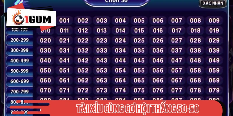 Tài Xỉu cùng cơ hội thắng 50-50